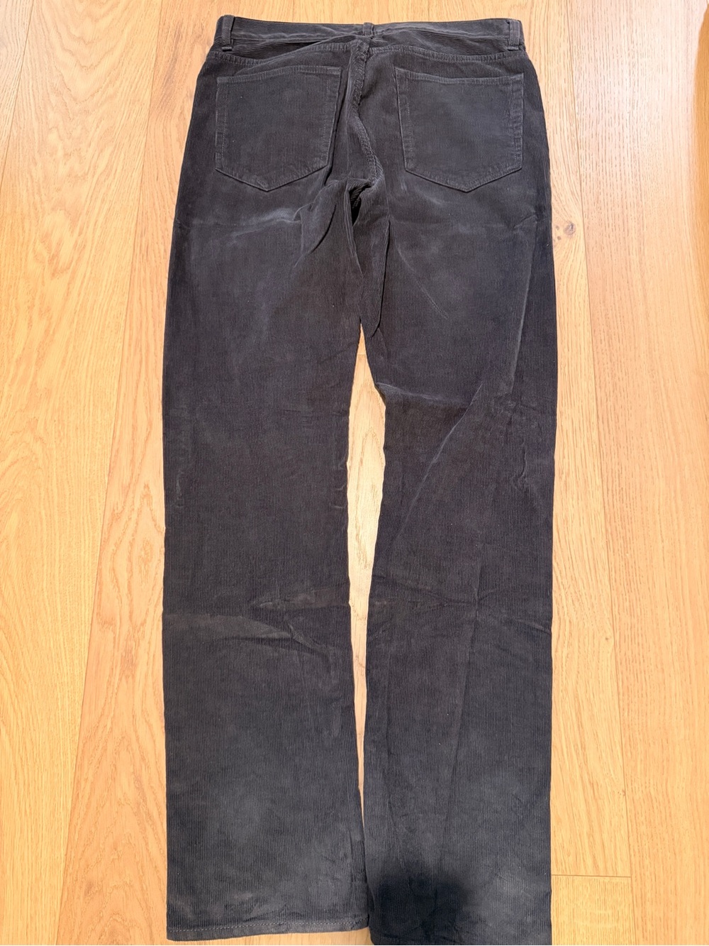 Men's Pewter Gray Corduroy Pants - 100% Cotton - 32x34